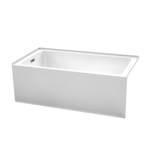 Wyndham Collection Grayley 60'' x 32'' Alcove Soaking Acrylic Bathtub & Reviews Wayfair